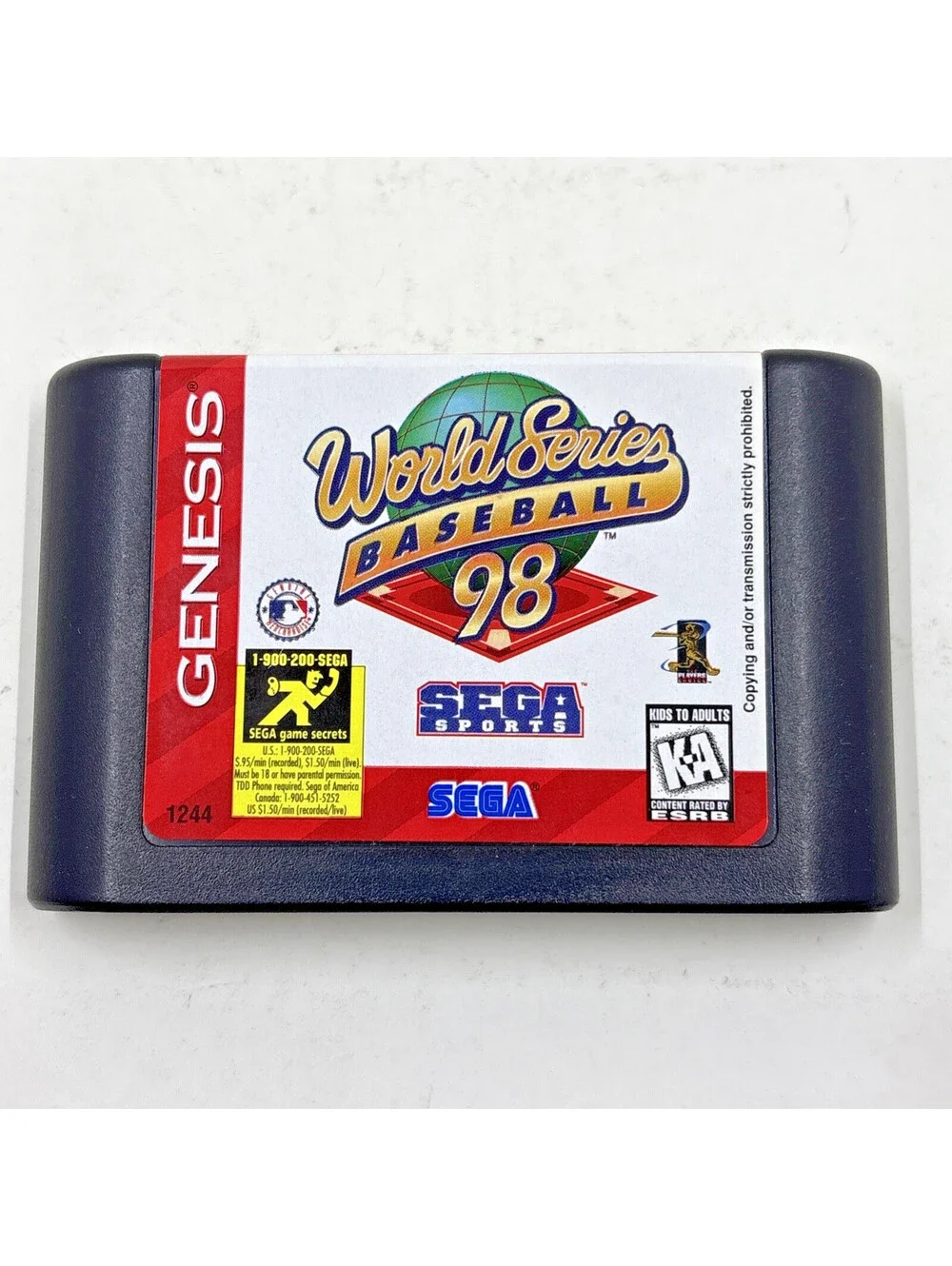 World Series Baseball 98 - Sega Genesis - Cartridge only - Tested!